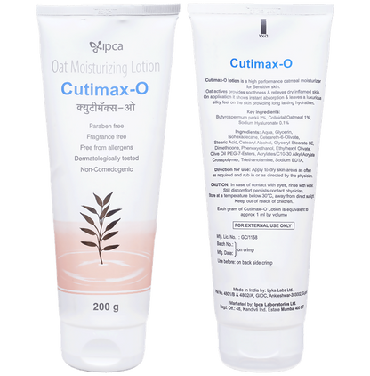 Cutimax-O Oat Moisturizing Lotion