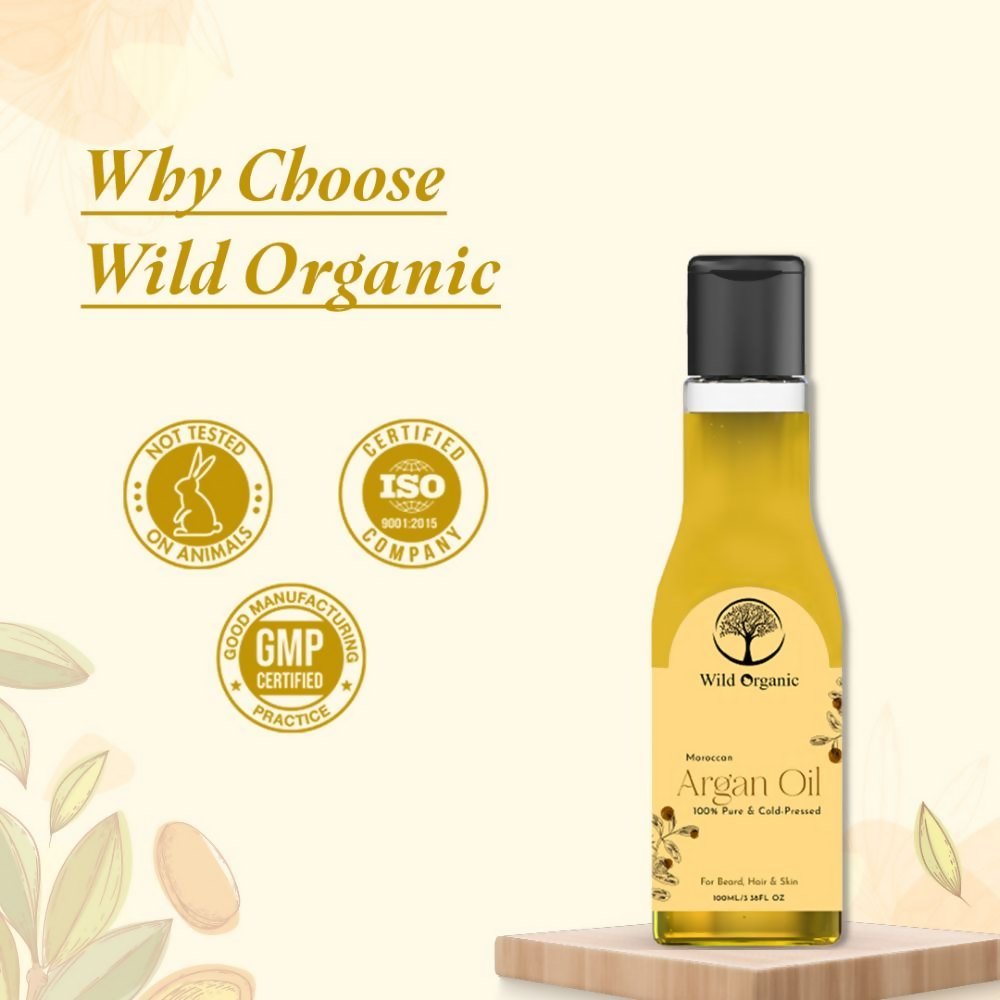Wild Organic Cold Pressed Argan Hair Oil