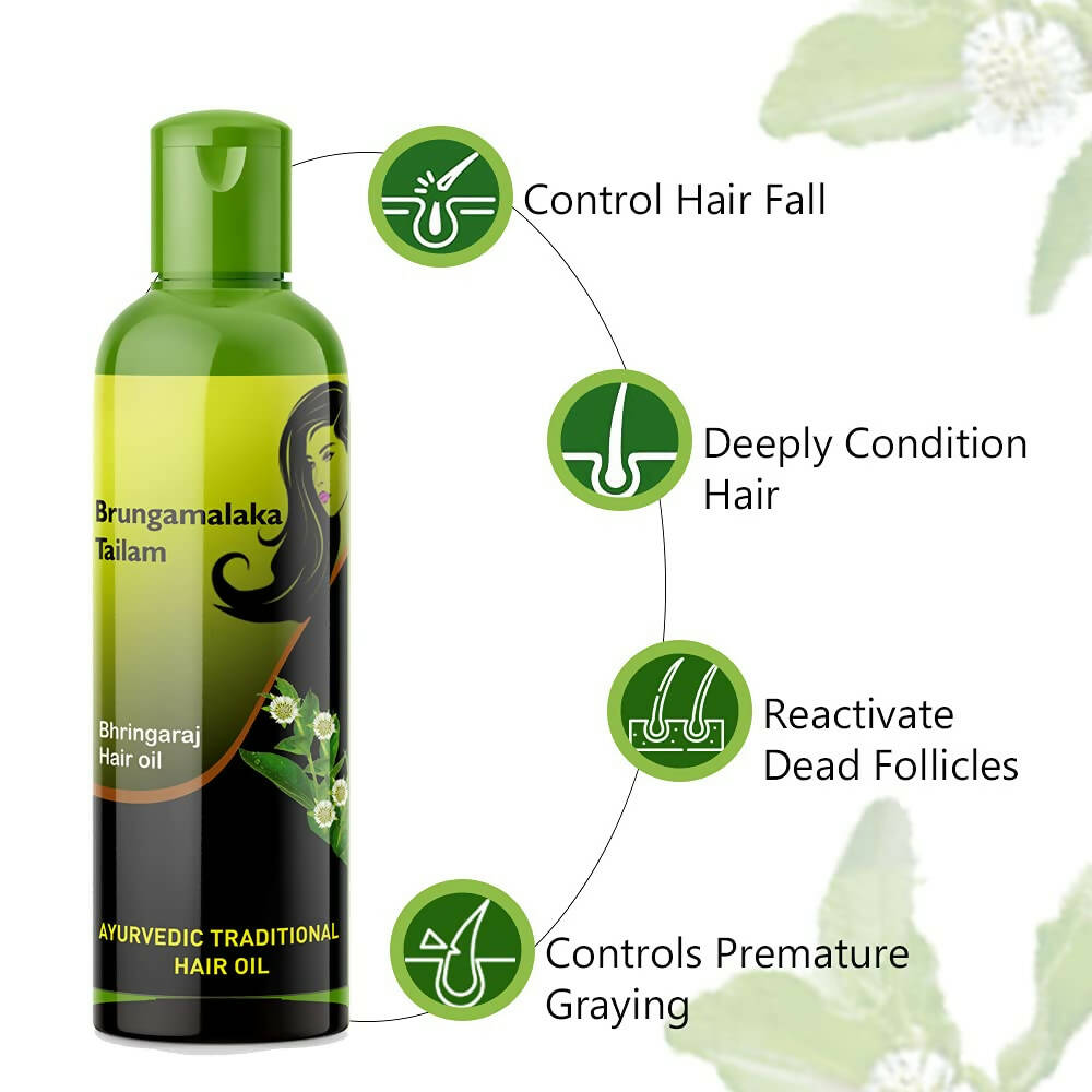 Bello Herbals Brungamalaka Tailam (Bhringaraj Hair Oil)