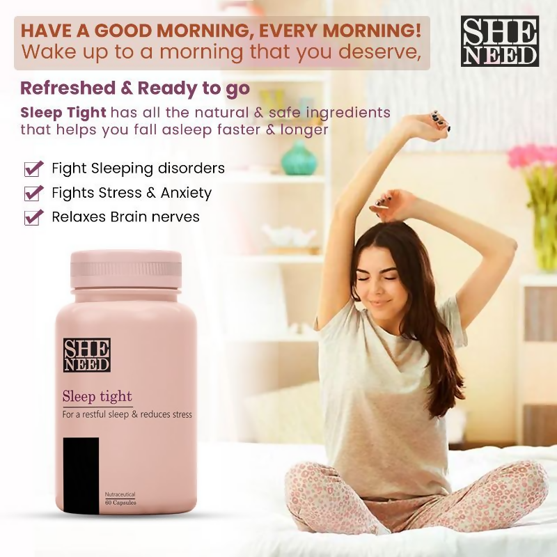 SheNeed Sleep Tight Supplements Capsules
