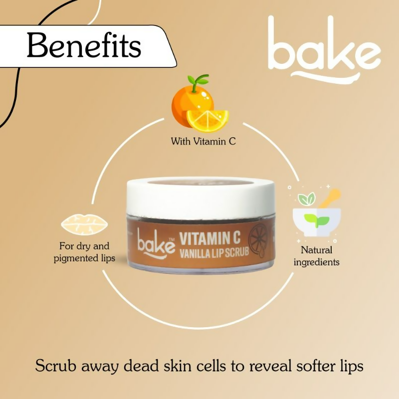 Buy Bake Vitamin C Vanilla Lip Exfoliating & Lightening Scrub from DrMediCart, Ship from India to USA