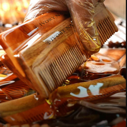 Ivory Natural Shampoo Kacchi Neem Comb Infused With Organic Oil For Hair Strengthening Natural Nourishment, Scalp Wellness