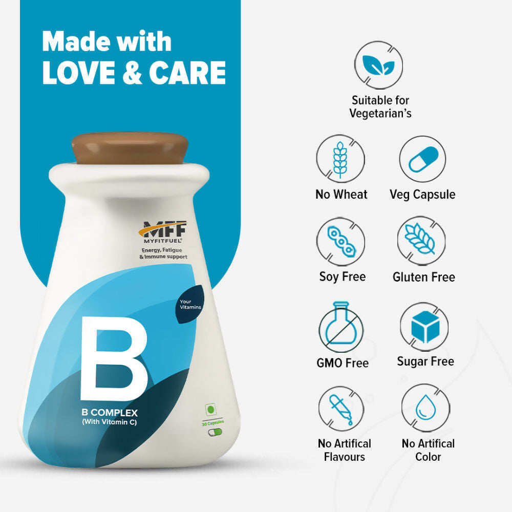 MyFitFuel B-complex with Vitamin C Capsules