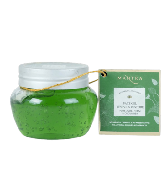Buy Mantra Herbal Face Gel Revive & Restore Pure Aloe Neem & Cucumber from DrMediCart, Ship from India to USA