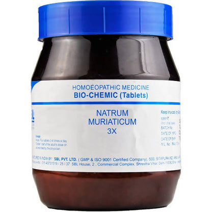 SBL Homeopathy Natrum Muriaticum Biochemic Tablets