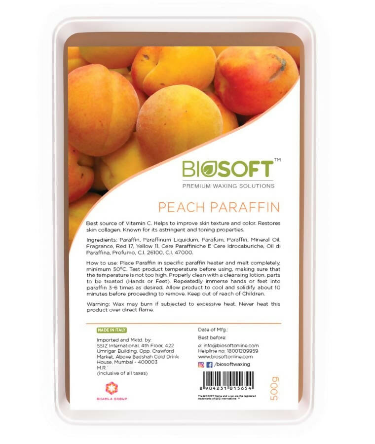 Buy Biosoft Peach Paraffin Wax from DrMediCart, Ship from India to USA