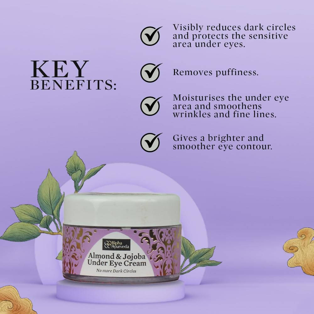 Bipha Ayurveda Almond & Jojoba Under Eye Cream - DrMediCart