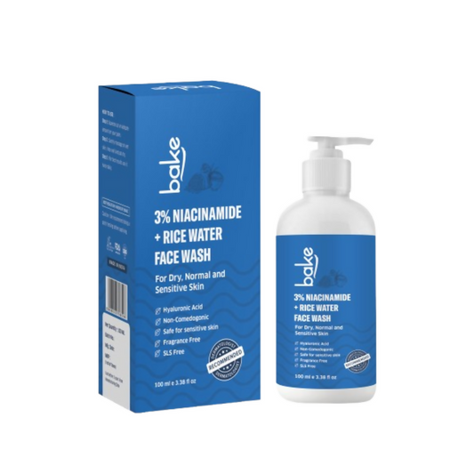Bake 3% Niacinamide Face Wash with Rice Water