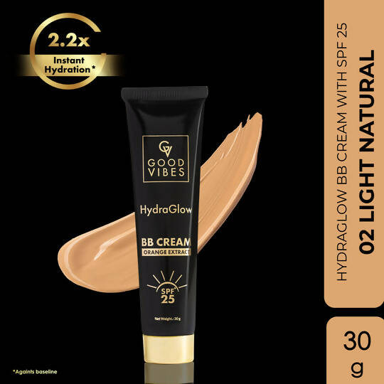 good vibes hydraglow bb cream spf 25 with orange extract light natural buy in usa