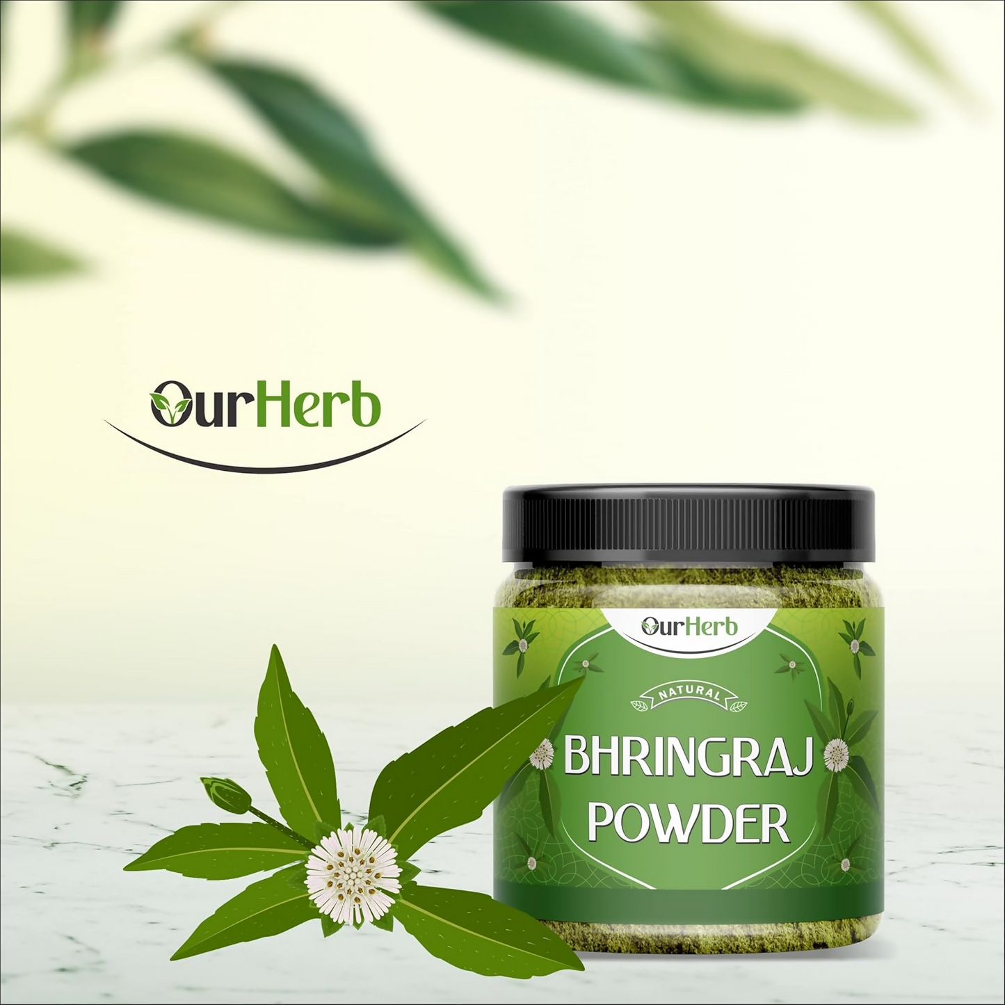OurHerb Bhringraj Powder For Natural Hair Care