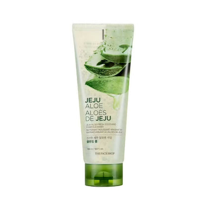 The Face Shop Jeju Aloe Fresh Soothing Foam Cleanser - Korean Skincare