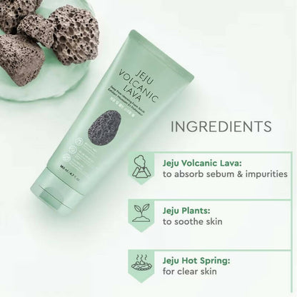 The Face Shop Jeju Volcanic Lava Scrub Foam - Drmedicart