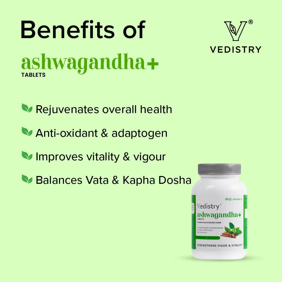 Vedistry Ashwagandha Tablets - Drmedicart