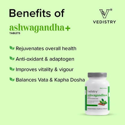 Vedistry Ashwagandha Tablets - Drmedicart