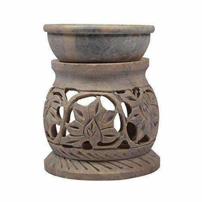 Handcrafted Soapstone Aroma Burner, Oil Diffuses - Drmedicart