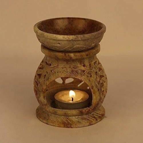 Handcrafted Soapstone Aroma Burner, Oil Diffuses - Drmedicart