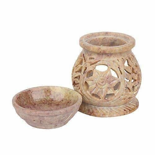 Handcrafted Soapstone Aroma Burner, Oil Diffuses - Drmedicart