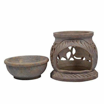 Handcrafted Soapstone Aroma Burner, Oil Diffuses - Drmedicart