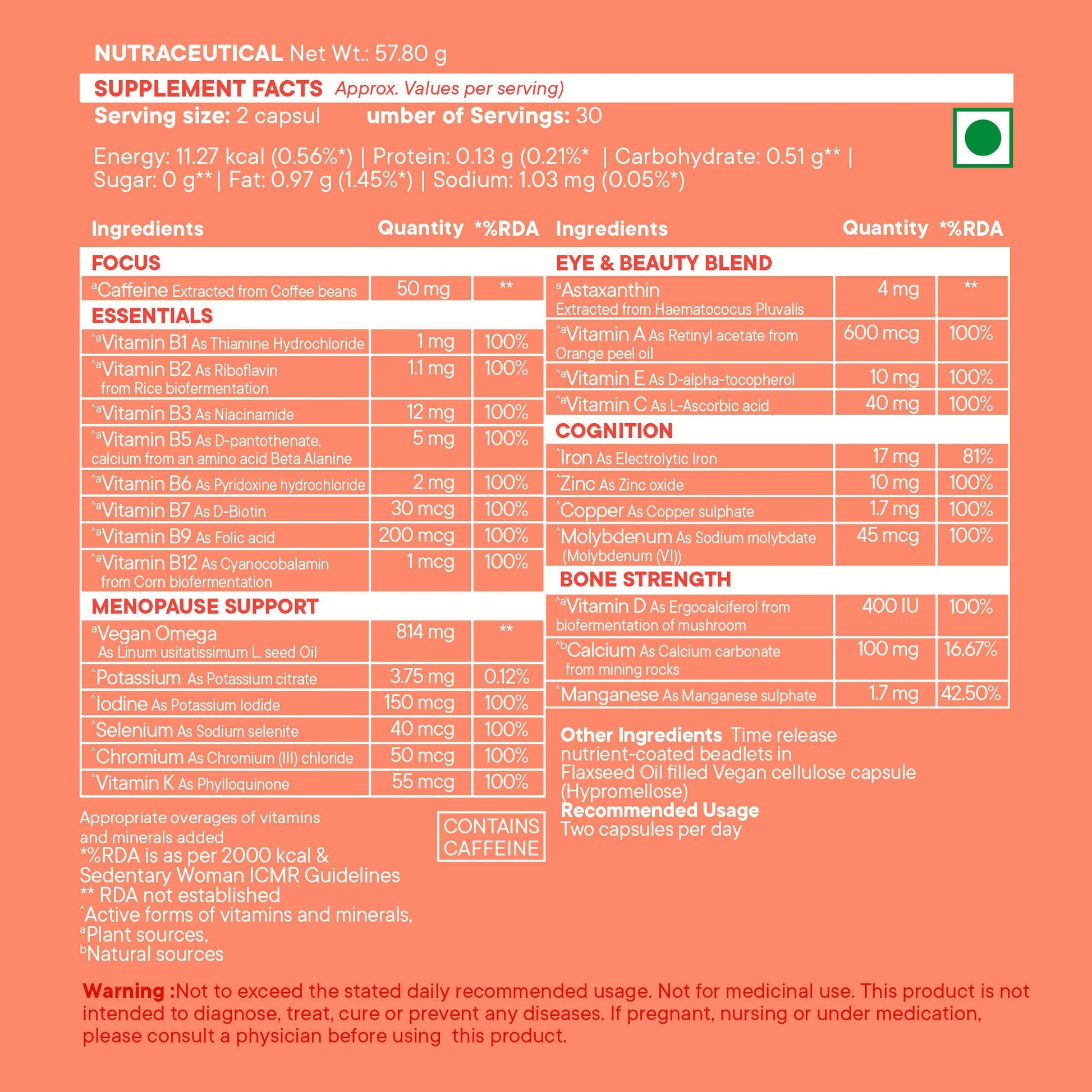 Wellbeing Nutrition Slow | Multivitamin for Her 50+ Capsules - Drmedicart