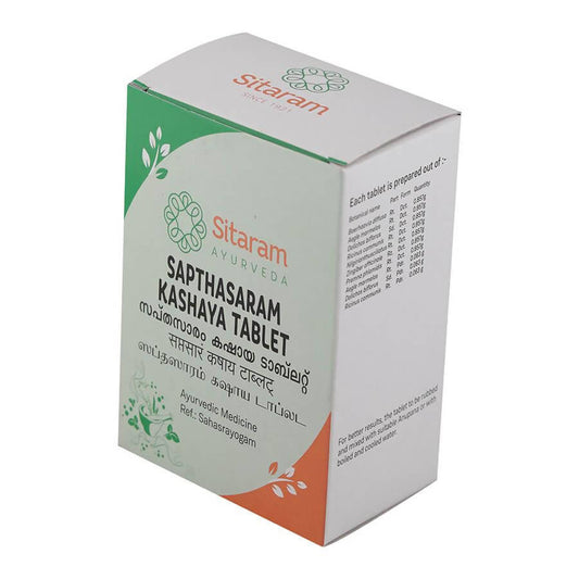 Buy Sitaram Ayurveda Sapthasaram Kashaya Tablet from DrMediCart, Ship from India to USA