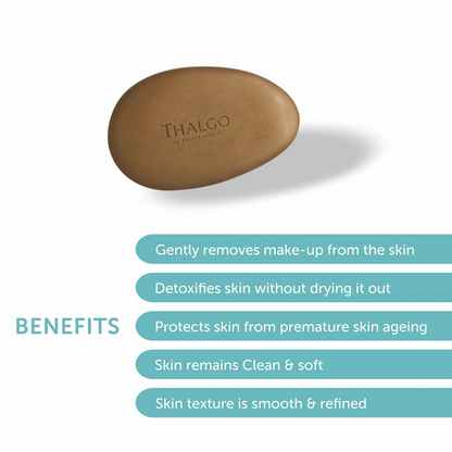 Thalgo Marine Algae Solid Cleanser - Revitalising Face Cleanser For Detoxifying & Smoothing Skin Texture