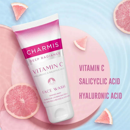 Charmis Deep Radiance Vitamin C Face Wash with Hyaluronic Acid & Salicylic Acid