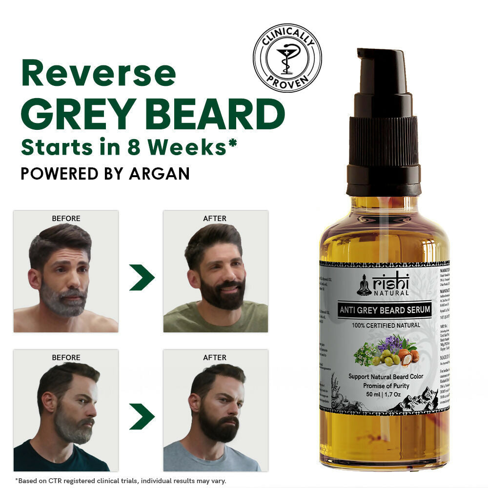 Rishi Natural Anti-Grey Beard Serum Oil