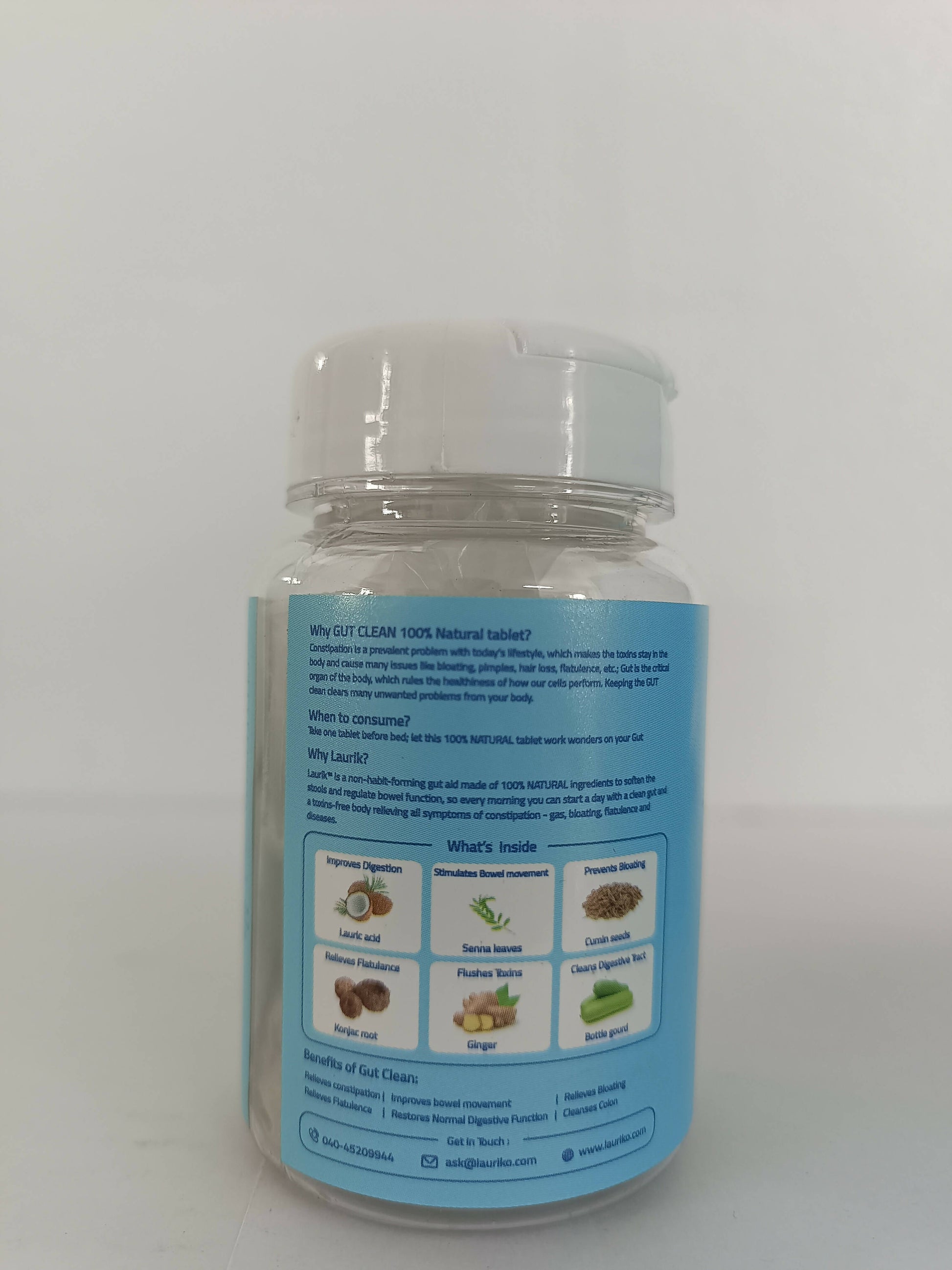 Laurik Gut Clean Tablets For Constipation Relief And Digestive Health
