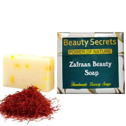 Buy Beauty Secrets Cold Pressed Handmade Zafraan Crystal Glow Skin Whitening Soap from DrMediCart, Ship from India to USA
