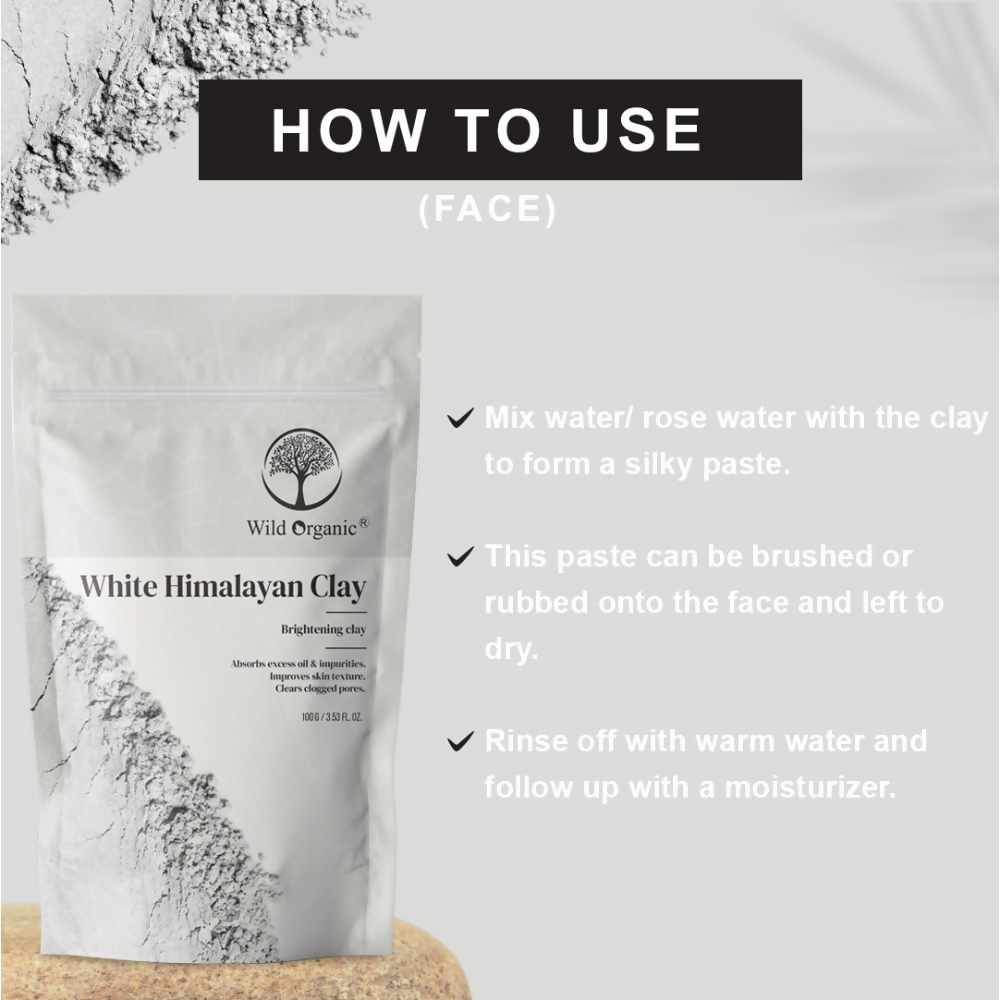 Wild Organic White Himalayan Brightening Clay Powder