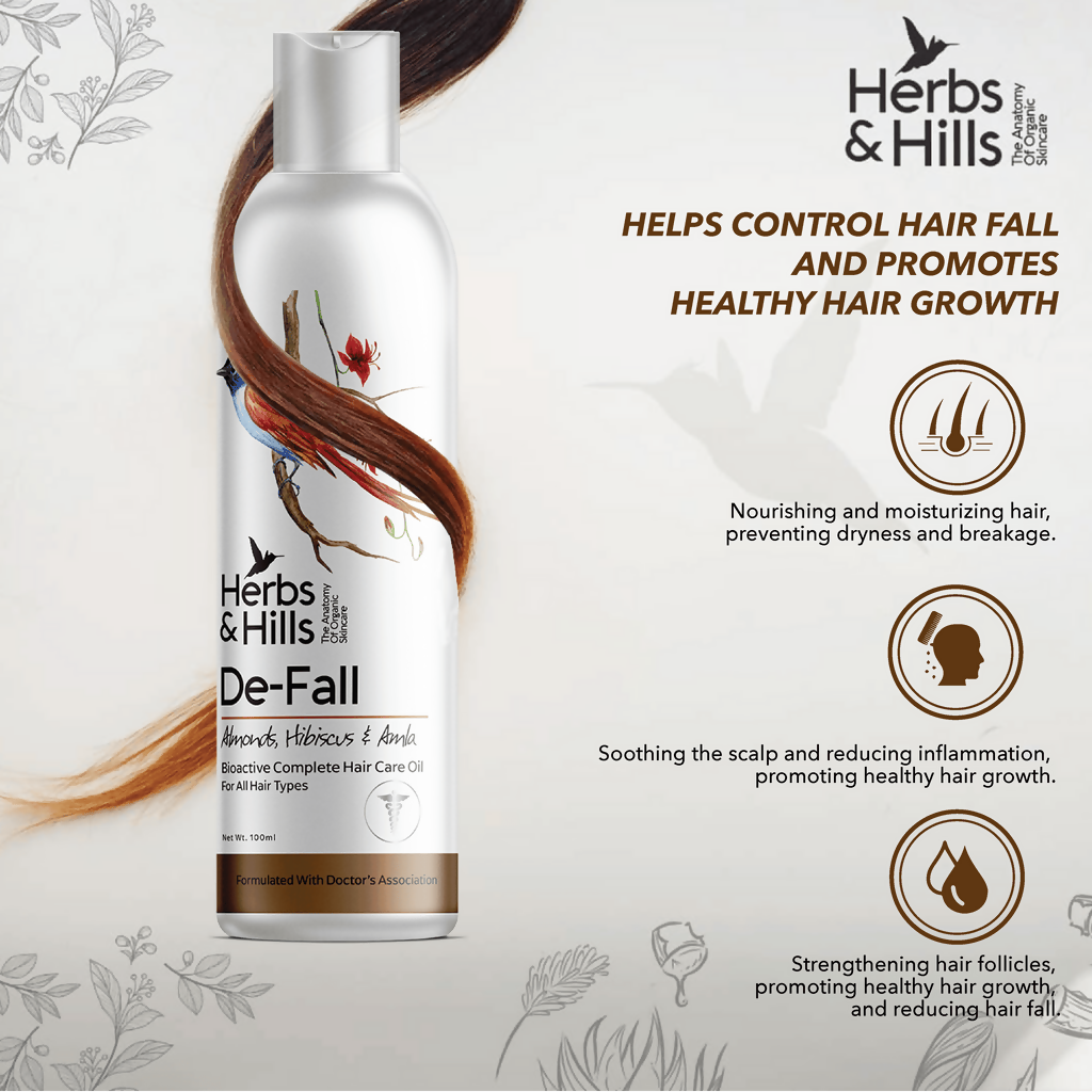 Herbs & Hills De-Fall Bioactive Complete Hair Care Oil
