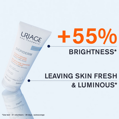Uriage Depiderm Anti-Dark Spot Brightening Cleansing Foaming Cream With Vitamin C & Niacinamide