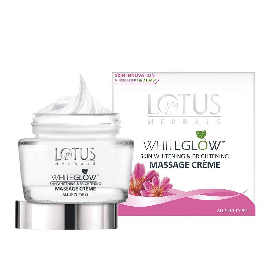 Buy Lotus Herbals Whiteglow Skin Whitening And Brightening Massage Creme from DrMediCart, Ship from India to USA