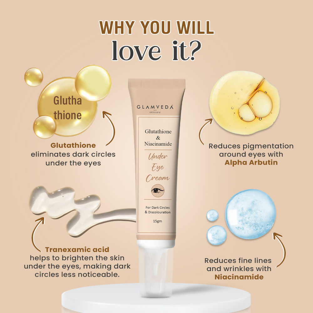 Glamveda Glutathione & Niacinamide Under Eye Cream