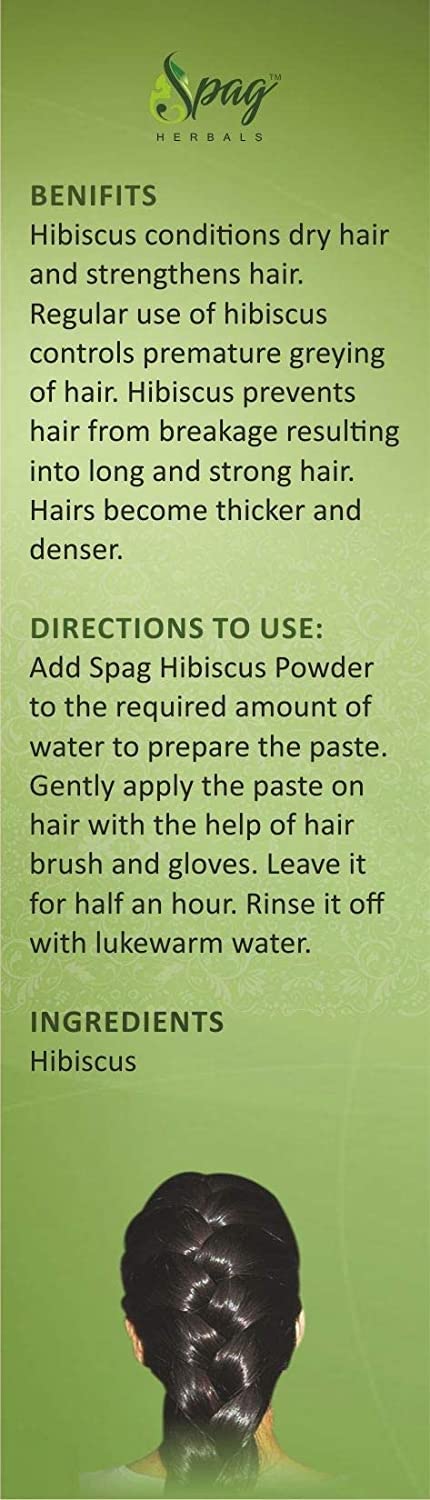 Spag Herbals Premium Hibiscus Leaf Powder
