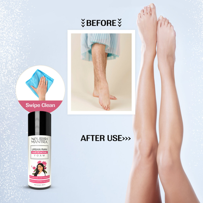 Nourish Mantra Urban Rani Hair Removal Foam with Shea Butter for Painless Hair Removal