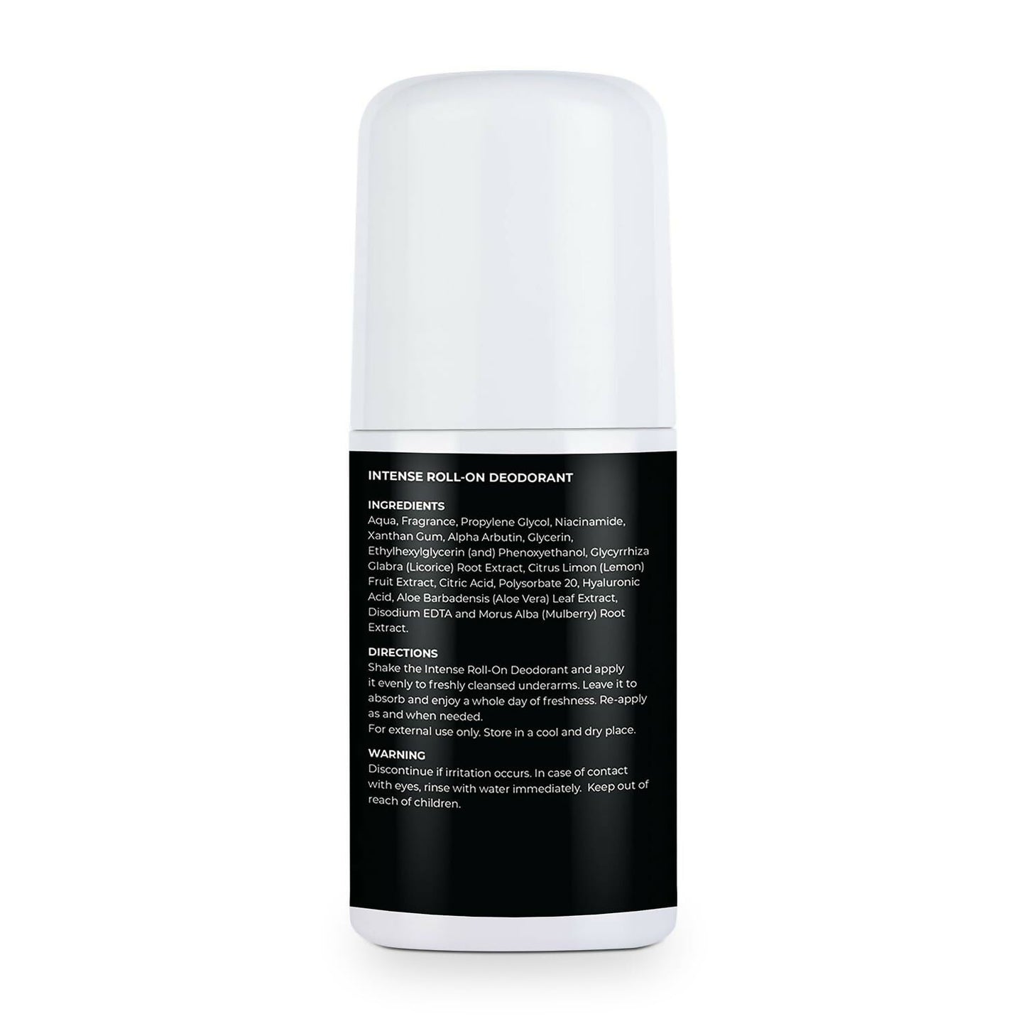 Bella Vita Intense Natural Underarm Roll On Deodorant for Men