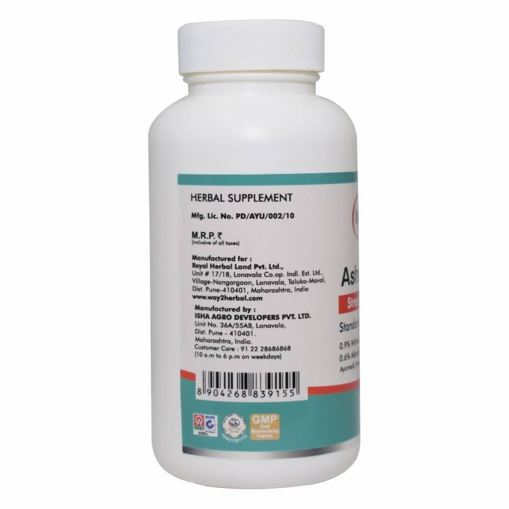 Way2herbal Ashwagandha Tablets - Drmedicart