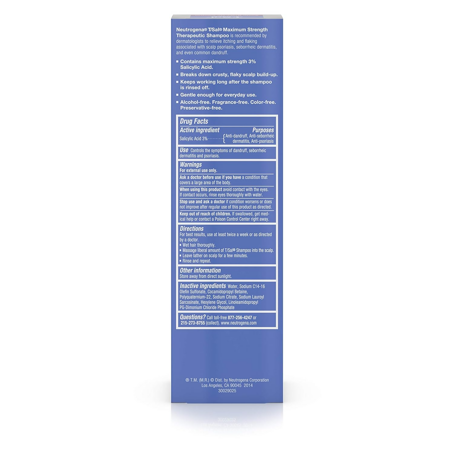 Buy Neutrogena T/Sal Shampoo Scalp Build Up Control from DrMediCart, Ship from India to USA