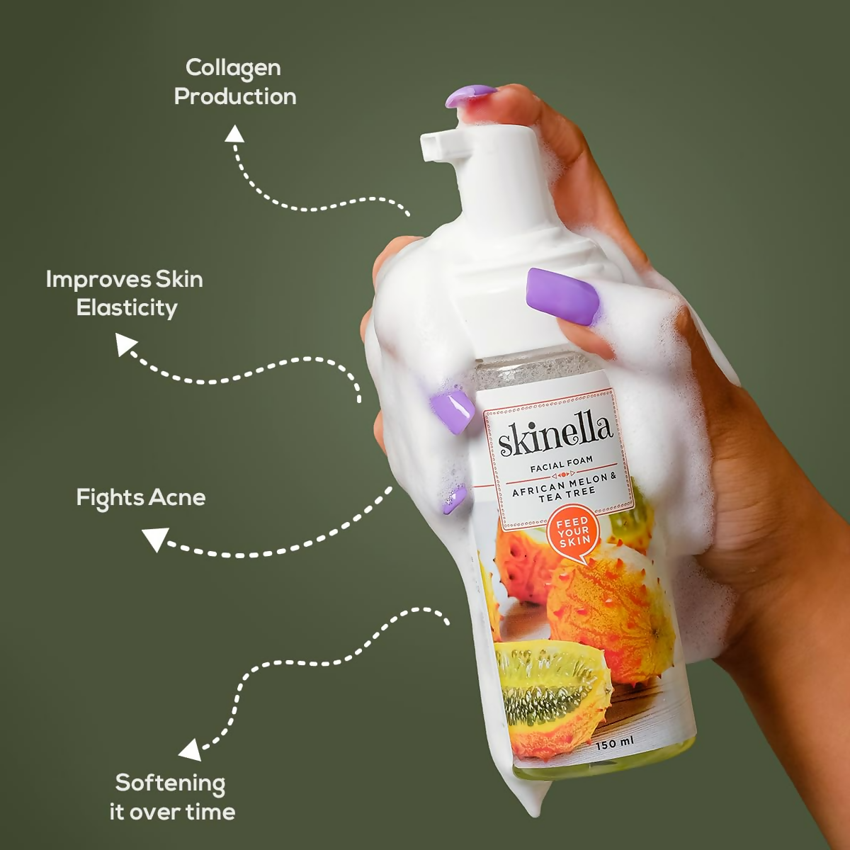 Skinella African Melon & Tea Tree Facial Foam
