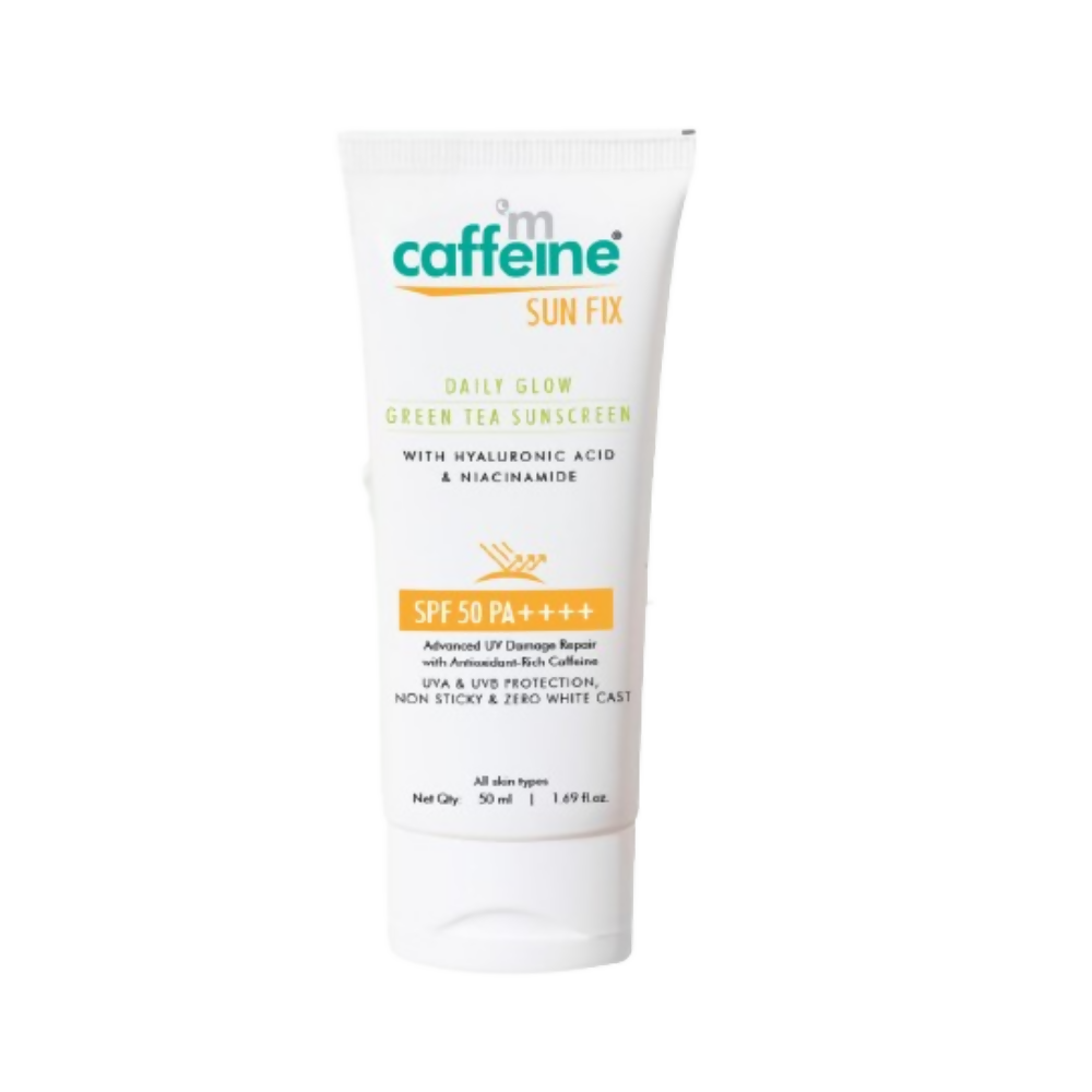 mCaffeine Daily Glow Sunscreen SPF50 PA++++ With Niacinamide & Green Tea