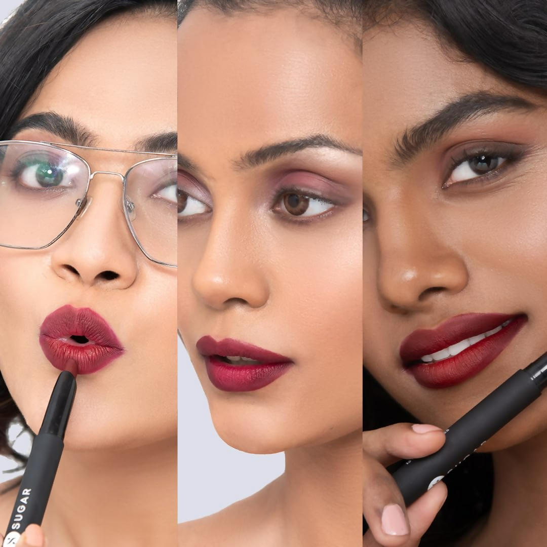Sugar Cosmetics Matte Attack Lipstick, Transferproof & Smudgeproof - Plums N Roses