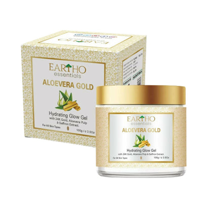 Eartho Essentials Aloevera Gold Hydrating Glow Gel