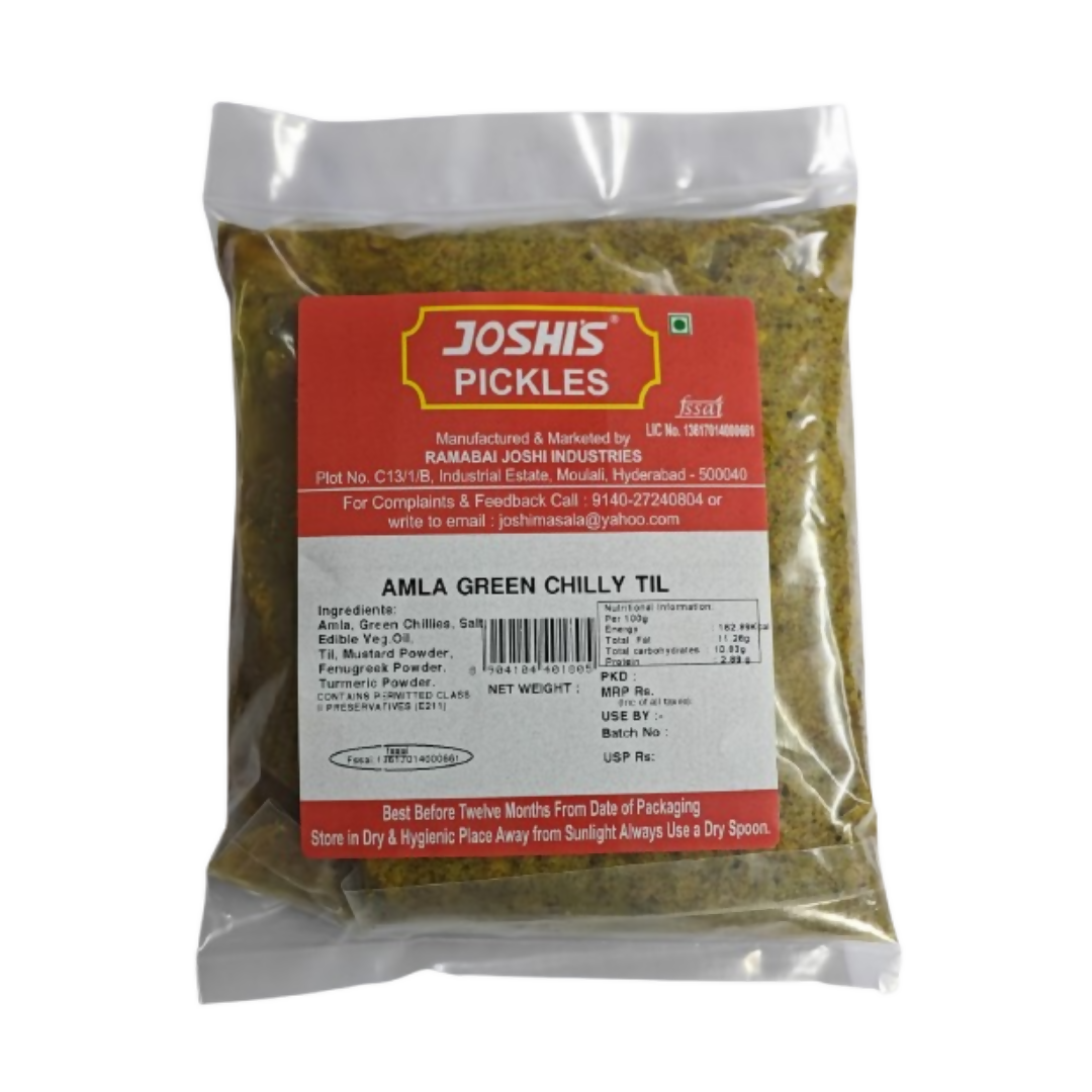 Joshi's Pickles Amla Green Chilly Till Pickle