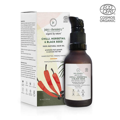 Juicy Chemistry Chilli Horsetail and Blackseed Hair Oil