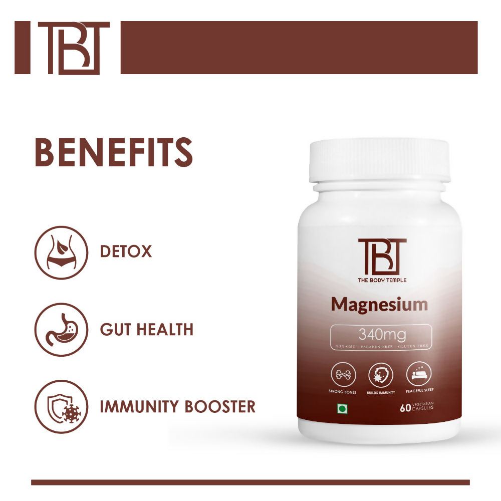 The Body Temple Magnesium Oxide 340mg Capsules