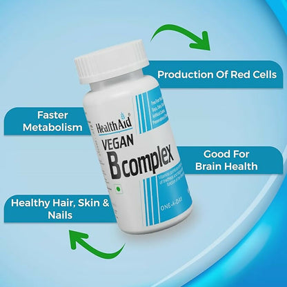 HealthAid Vegan B Complex Tablets