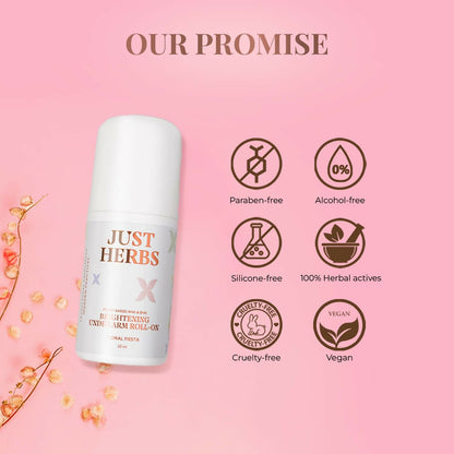 Just Herbs Under Arm Roll On For Women Floral Fiesta Long Lasting and Refreshing Women Deodorant