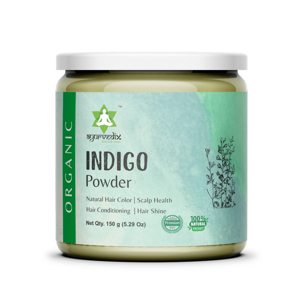 Ayurvedix Organic Indigo Powder - Natural Hair Colour