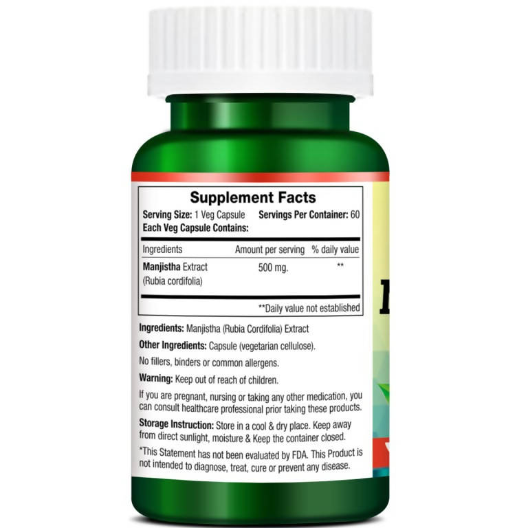 Morpheme Remedies Manjistha Capsules